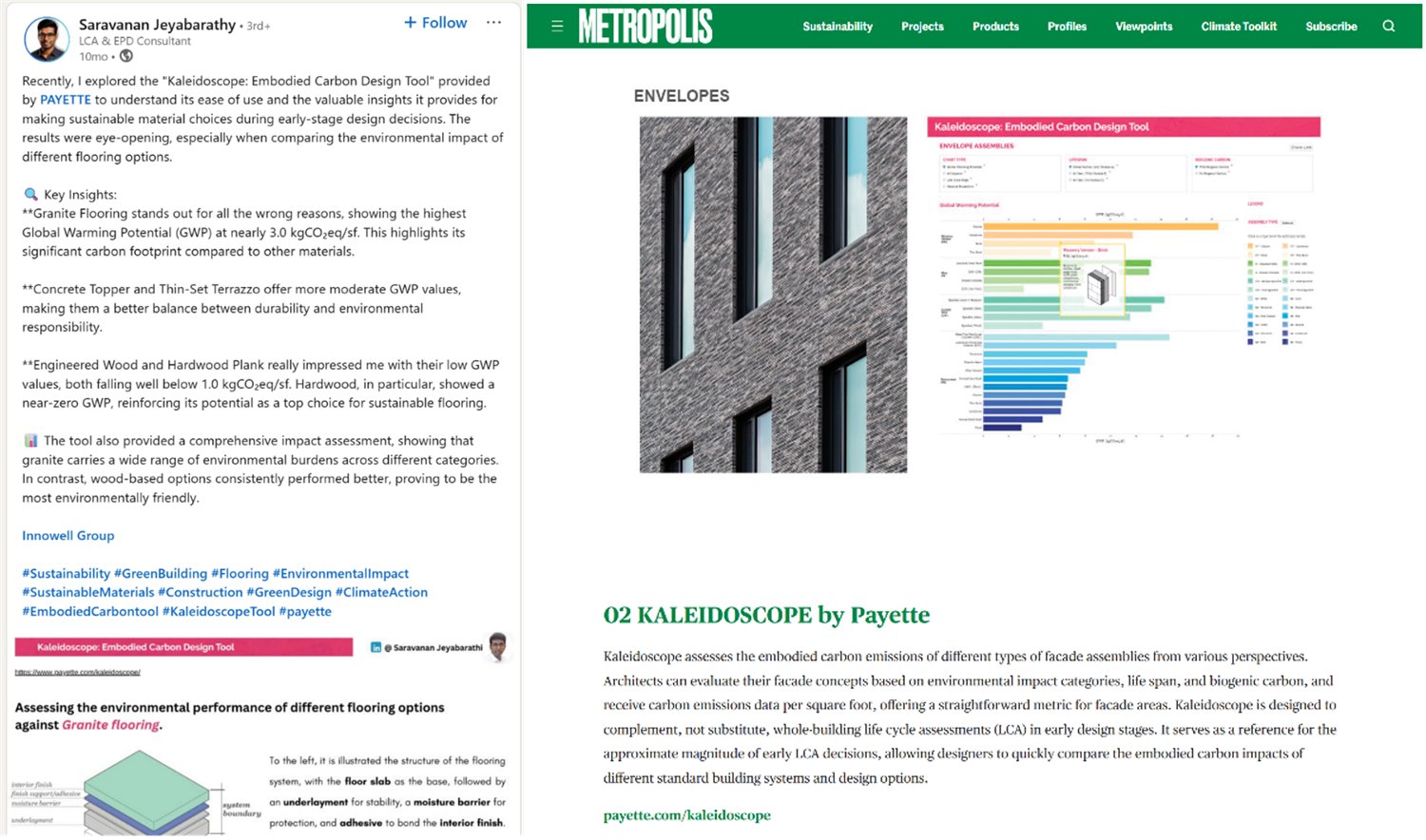 Kaleidoscope award and magazine feature